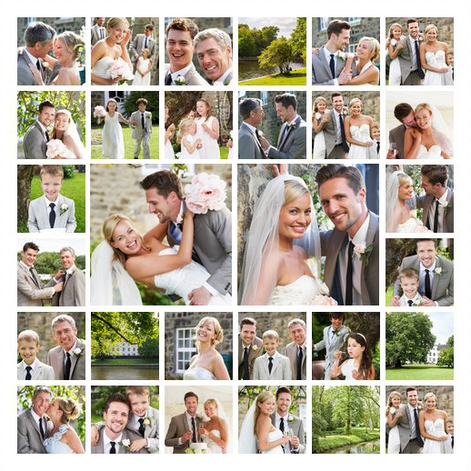 collage de fotos boda 1