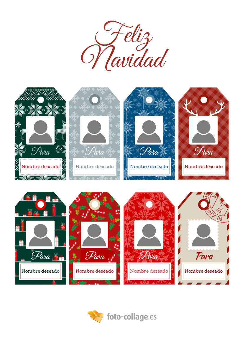 Pegatinas Etiquetas de Navidad PersonalizadoNiños Niños Niños Etiquetas De Regalo